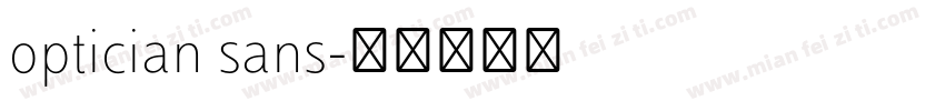 optician sans字体转换